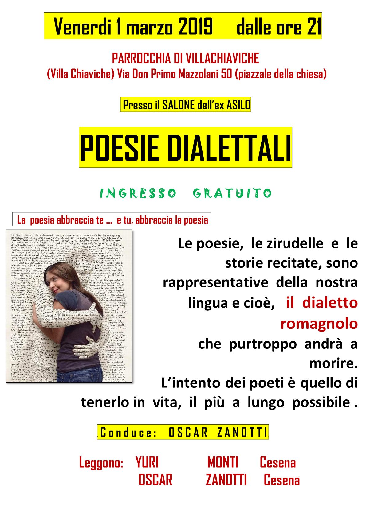 01/03/2019 - Poesie Dialettali